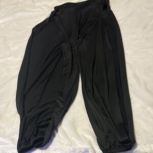 Elegant Black Drape Pants